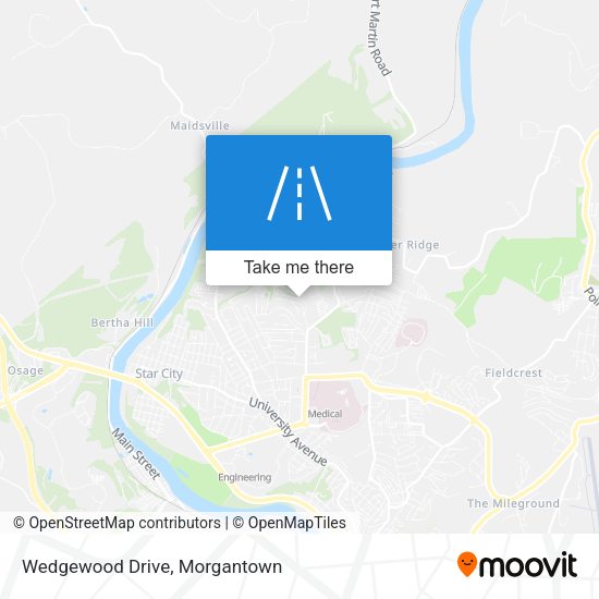 Wedgewood Drive map