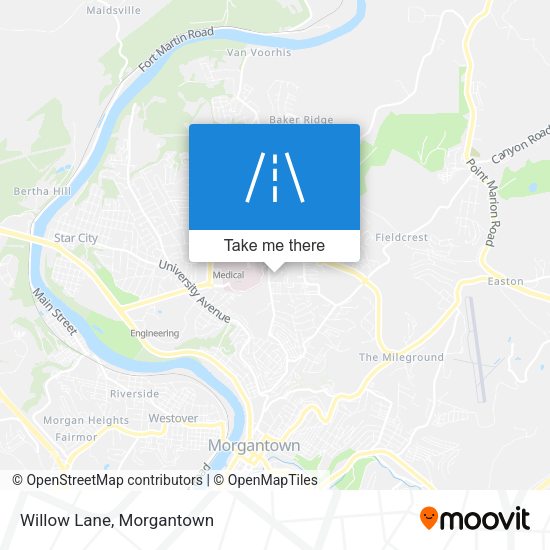 Mapa de Willow Lane