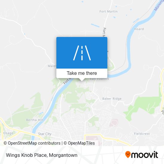 Wings Knob Place map
