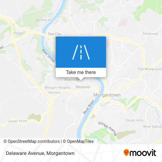 Mapa de Delaware Avenue