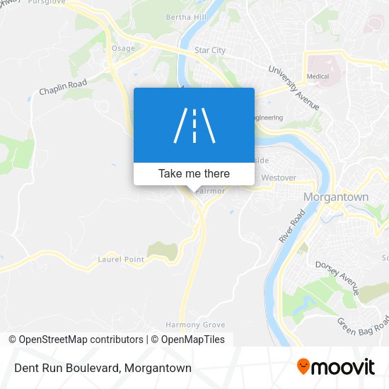 Dent Run Boulevard map