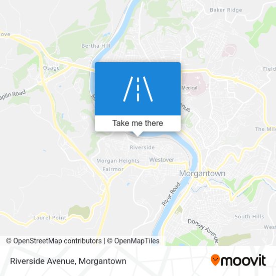 Riverside Avenue map