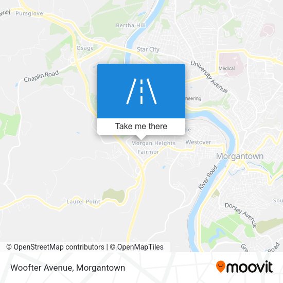 Mapa de Woofter Avenue