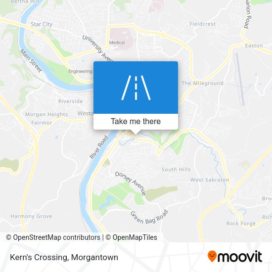 Kern's Crossing map