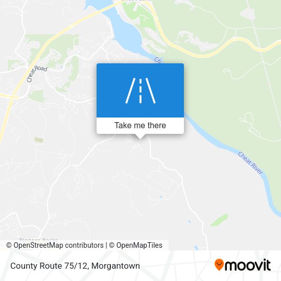 County Route 75/12 map