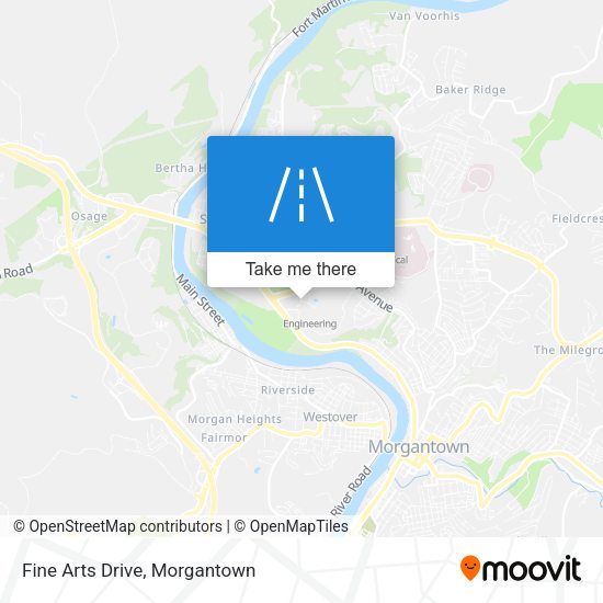 Fine Arts Drive map