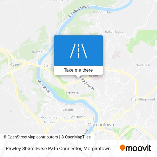 Rawley Shared-Use Path Connector map