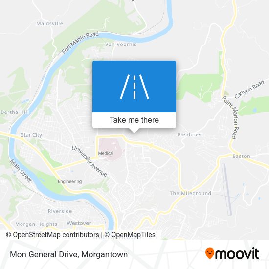 Mapa de Mon General Drive