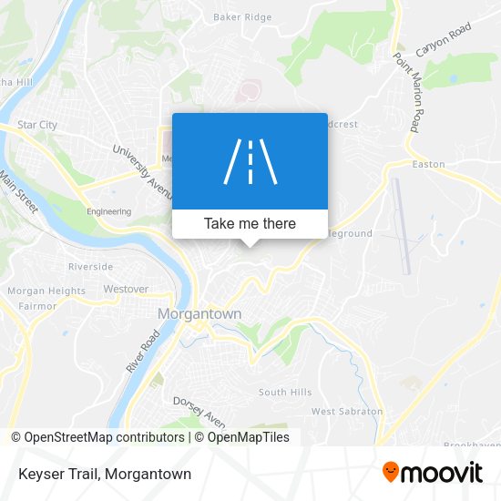 Keyser Trail map