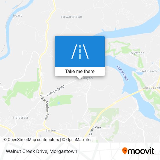 Walnut Creek Drive map
