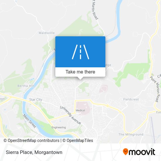 Mapa de Sierra Place