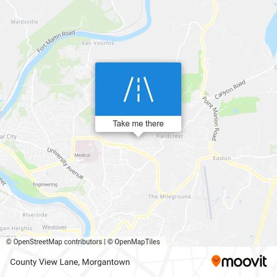 County View Lane map