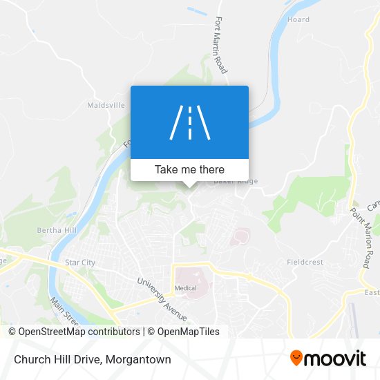 Church Hill Drive map