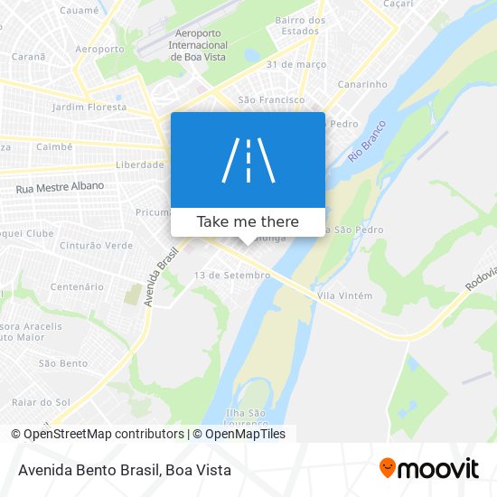 Avenida Bento Brasil map