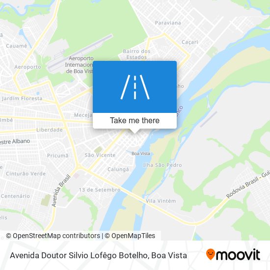 Mapa Avenida Doutor Silvio Lofêgo Botelho