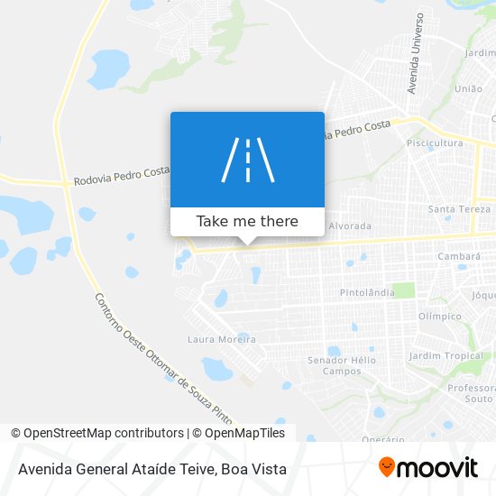 Mapa Avenida General Ataíde Teive