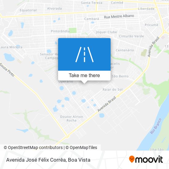 Mapa Avenida José Félix Corrêa