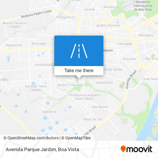 Mapa Avenida Parque Jardim