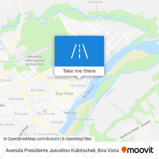 Avenida Presidente Juscelino Kubitschek map