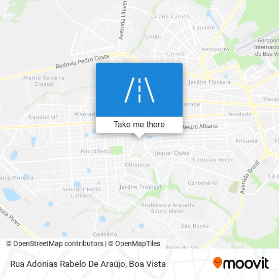 Mapa Rua Adonias Rabelo De Araújo