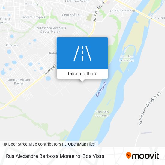 Mapa Rua Alexandre Barbosa Monteiro