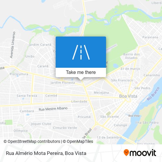 Mapa Rua Almério Mota Pereira