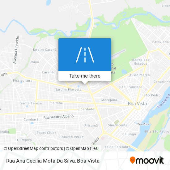 Mapa Rua Ana Cecília Mota Da Silva