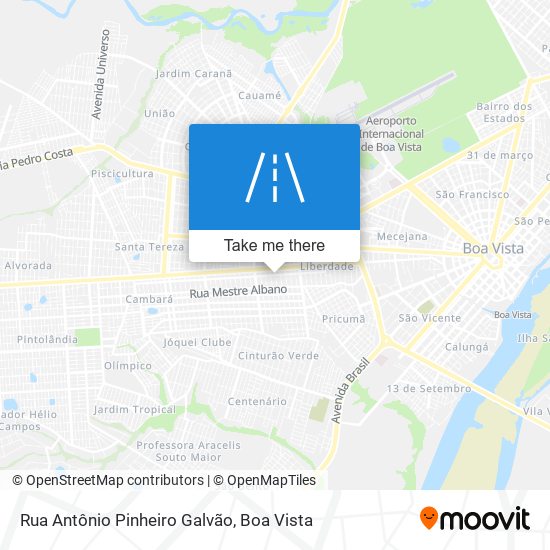 Mapa Rua Antônio Pinheiro Galvão