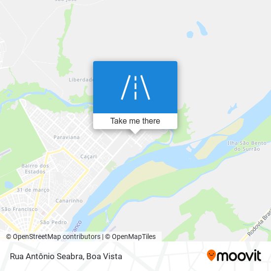 Mapa Rua Antônio Seabra