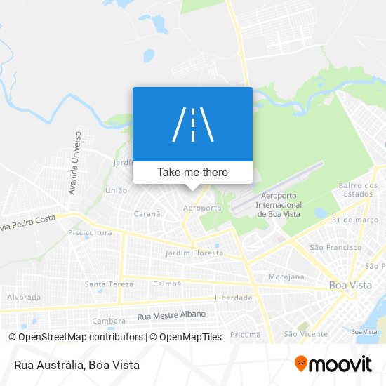 Mapa Rua Austrália