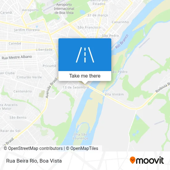 Rua Beira Rio map