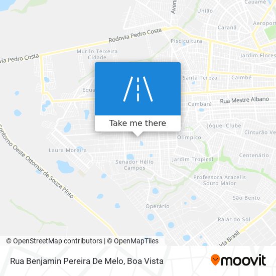 Mapa Rua Benjamin Pereira De Melo