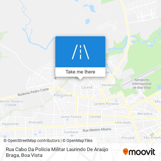 Mapa Rua Cabo Da Polícia Militar Laurindo De Araújo Braga