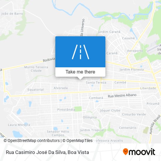 Mapa Rua Casimiro José Da Silva