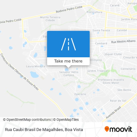 Rua Caubi Brasil De Magalhães map