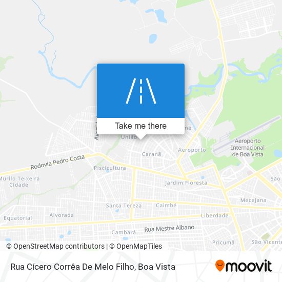 Mapa Rua Cícero Corrêa De Melo Filho