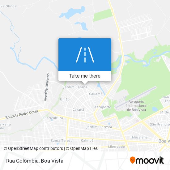 Rua Colômbia map