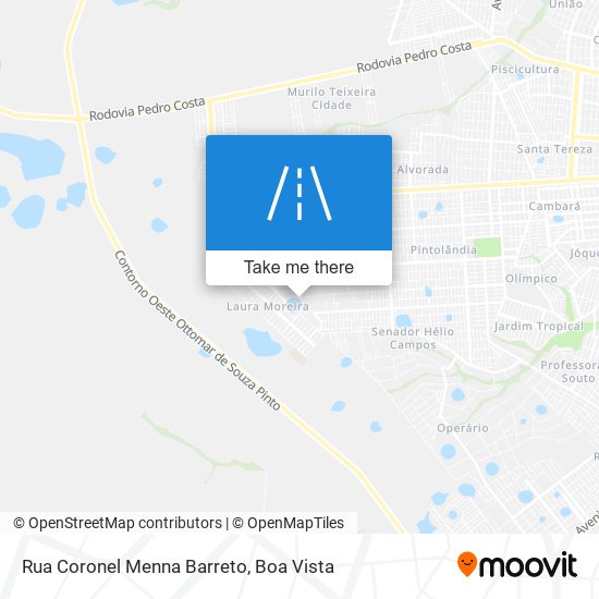 Mapa Rua Coronel Menna Barreto