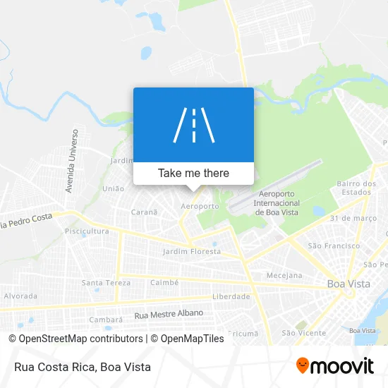 Rua Costa Rica map