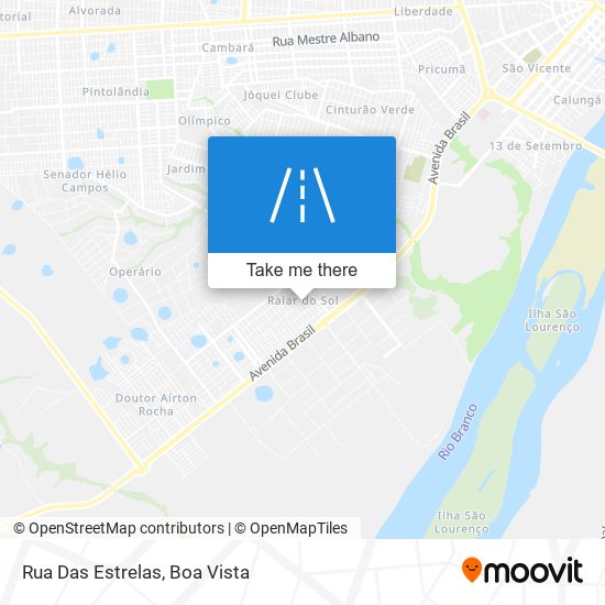 Rua Das Estrelas map