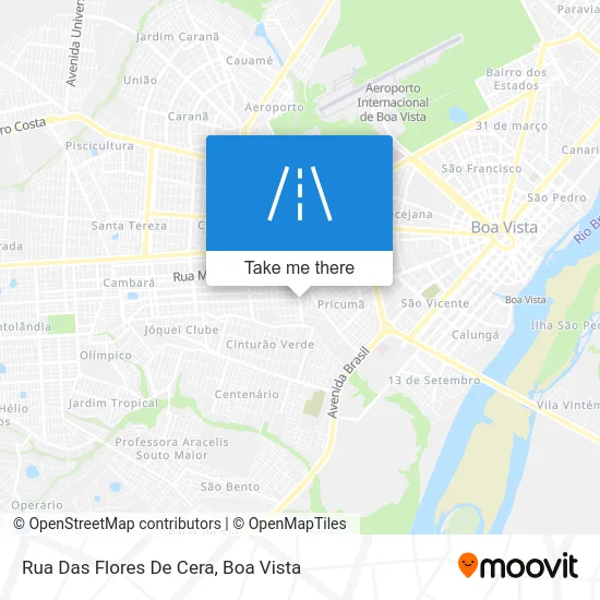 Rua Das Flores De Cera map