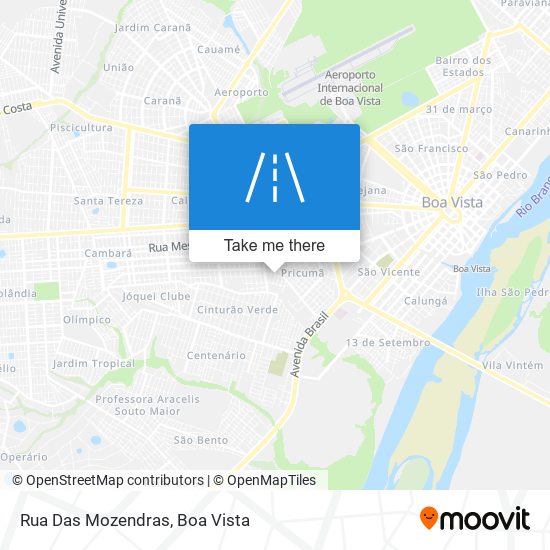 Mapa Rua Das Mozendras