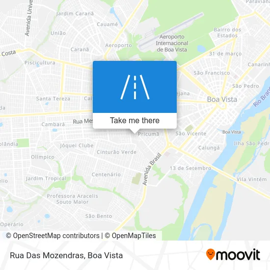 Rua Das Mozendras map