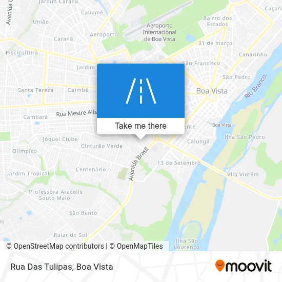 Rua Das Tulipas map