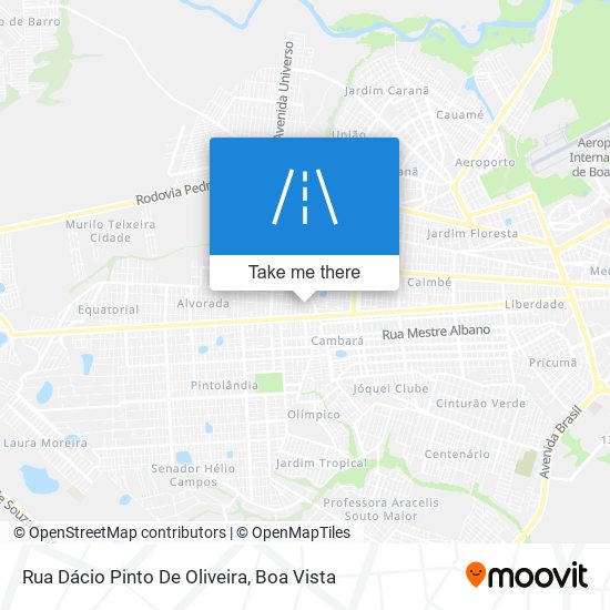 Mapa Rua Dácio Pinto De Oliveira