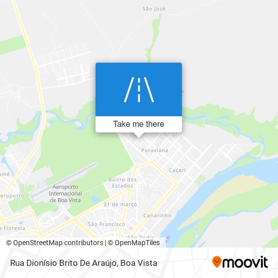 Rua Dionísio Brito De Araújo map