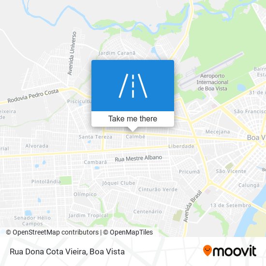 Mapa Rua Dona Cota Vieira