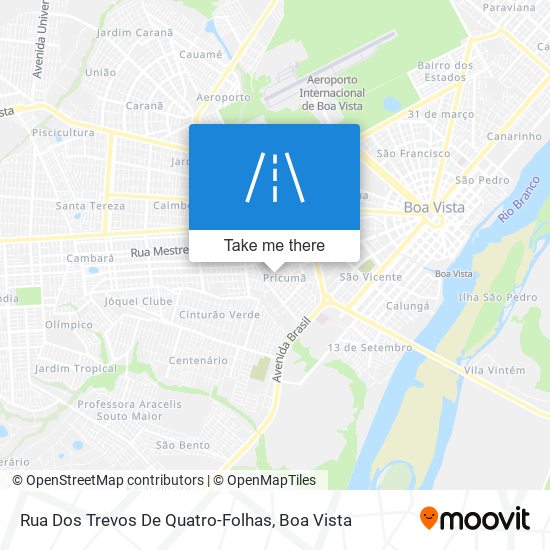 Rua Dos Trevos De Quatro-Folhas map