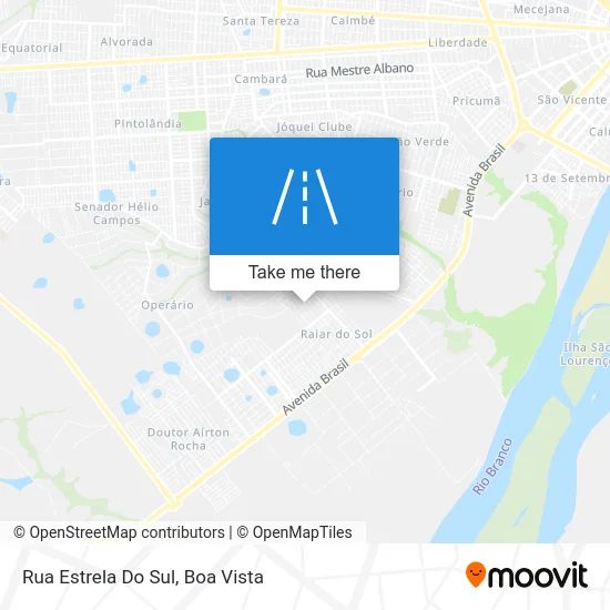 Rua Estrela Do Sul map