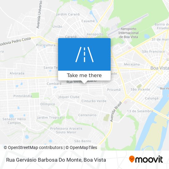 Mapa Rua Gervásio Barbosa Do Monte